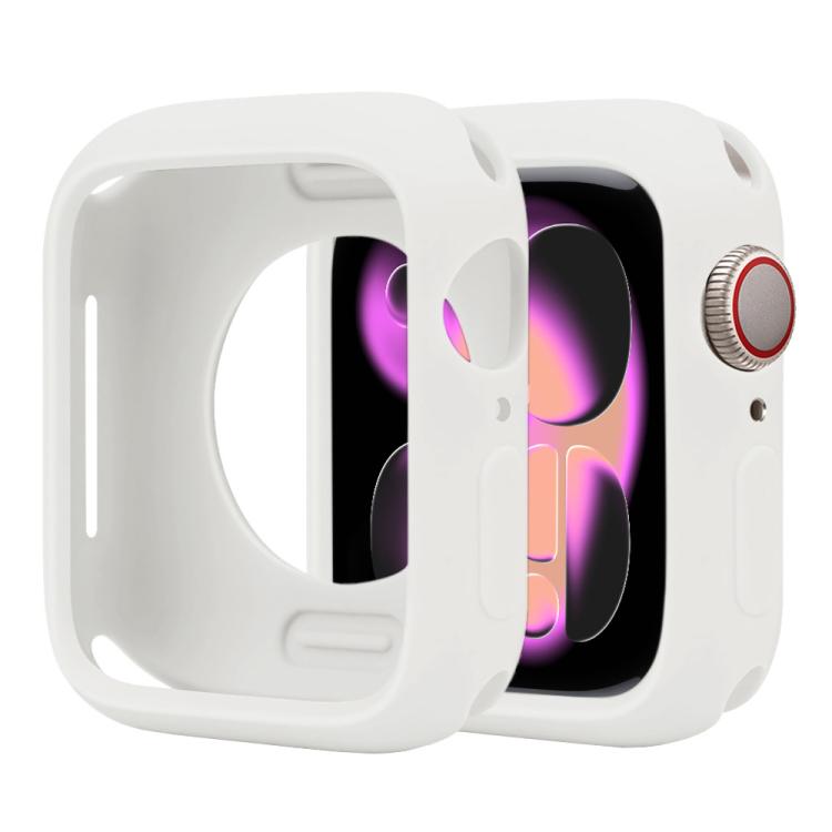 For Apple Watch Series 11 / 10 42mm Candy Silicone Half Coverage Watch Case