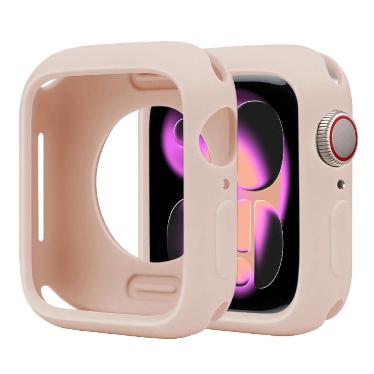 For Apple Watch Series 11 / 10 42mm Candy Silicone Half Coverage Watch Case