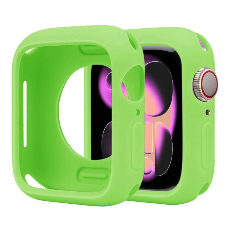 For Apple Watch Series 11 / 10 42mm Candy Silicone Half Coverage Watch Case