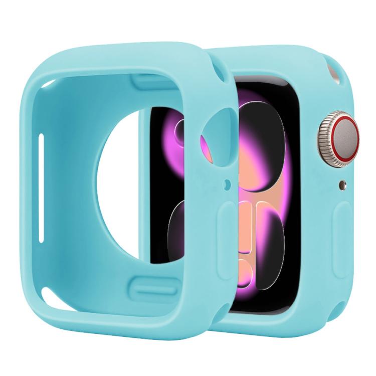 For Apple Watch Series 11 / 10 42mm Candy Silicone Half Coverage Watch Case