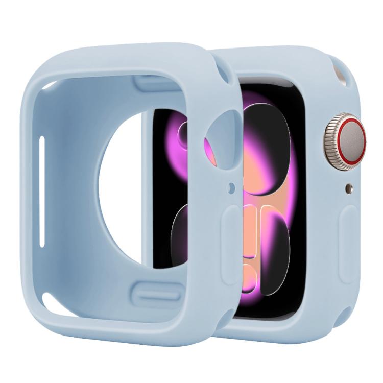 For Apple Watch Series 11 / 10 42mm Candy Silicone Half Coverage Watch Case