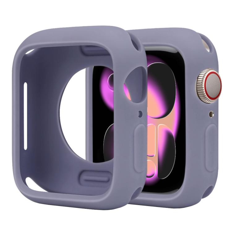 For Apple Watch Series 11 / 10 42mm Candy Silicone Half Coverage Watch Case