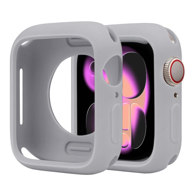 For Apple Watch Series 11 / 10 42mm Candy Silicone Half Coverage Watch Case