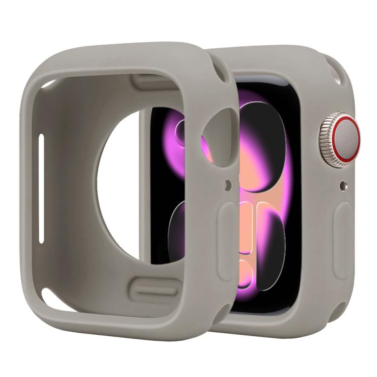 For Apple Watch Series 11 / 10 42mm Candy Silicone Half Coverage Watch Case