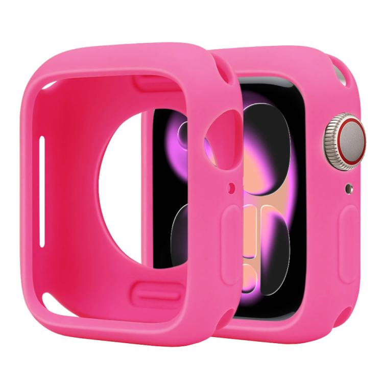For Apple Watch Series 11 / 10 46mm Candy Silicone Half Coverage Watch Case