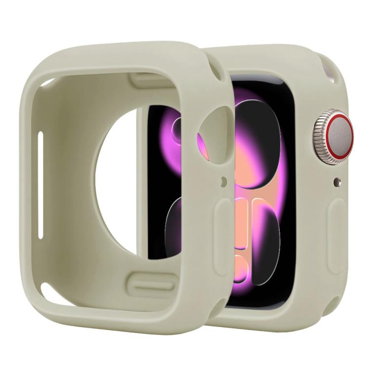 For Apple Watch Series 11 / 10 46mm Candy Silicone Half Coverage Watch Case