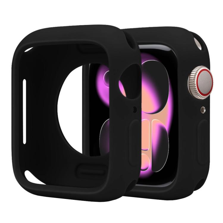 For Apple Watch Series 11 / 10 46mm Candy Silicone Half Coverage Watch Case