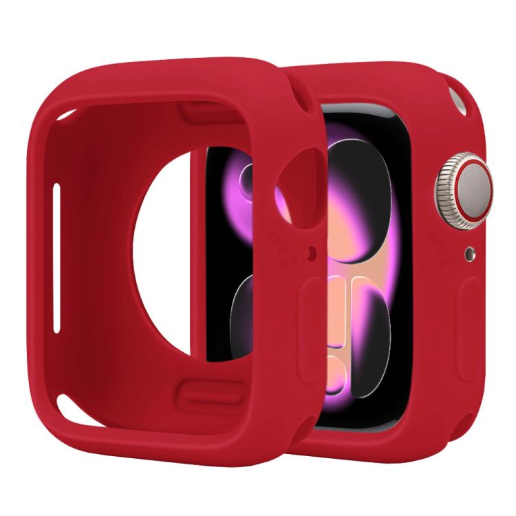 For Apple Watch Series 11 / 10 46mm Candy Silicone Half Coverage Watch Case