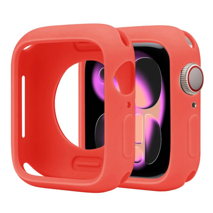 For Apple Watch Series 11 / 10 46mm Candy Silicone Half Coverage Watch Case