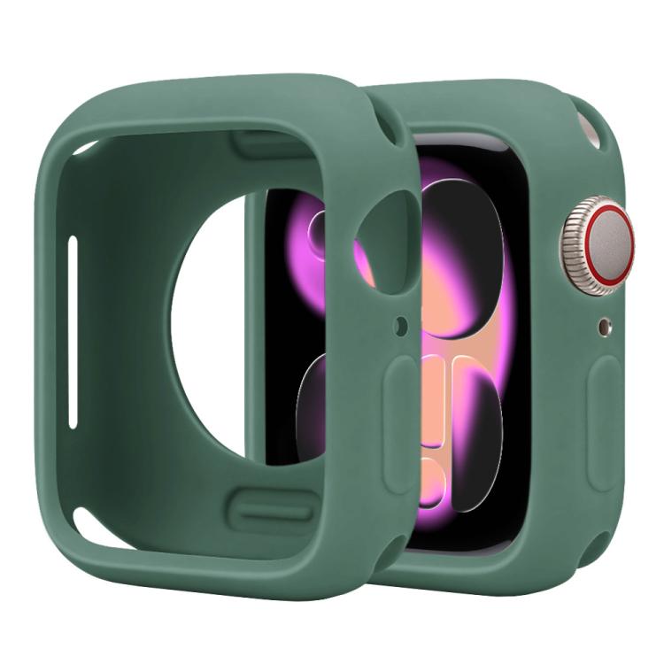 For Apple Watch Series 11 / 10 46mm Candy Silicone Half Coverage Watch Case