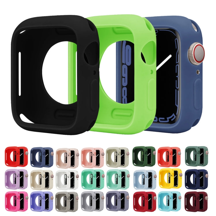 For Apple Watch Series 11 / 10 42mm Candy Silicone Half Coverage Watch Case