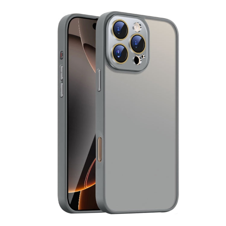 For iPhone 16 Pro Nano Semi-transparent Frosted Skin Feel Phone Case