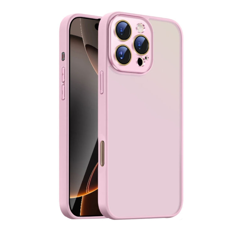 For iPhone 16 Pro Nano Semi-transparent Frosted Skin Feel Phone Case
