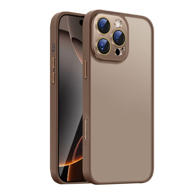 For iPhone 16 Pro Nano Semi-transparent Frosted Skin Feel Phone Case