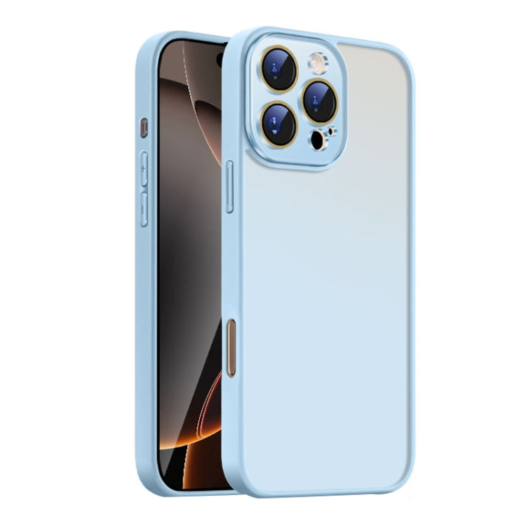 For iPhone 16 Pro Nano Semi-transparent Frosted Skin Feel Phone Case