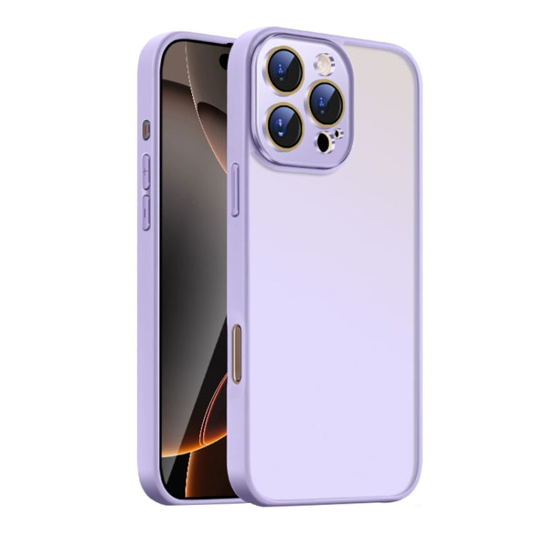 For iPhone 16 Pro Nano Semi-transparent Frosted Skin Feel Phone Case