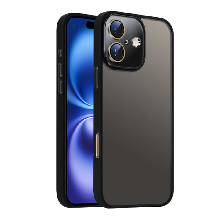 For iPhone 16 Plus Nano Semi-transparent Frosted Skin Feel Phone Case