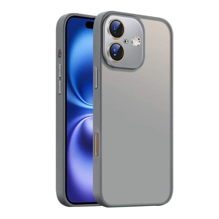 For iPhone 16 Plus Nano Semi-transparent Frosted Skin Feel Phone Case