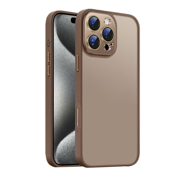 For iPhone 15 Pro Max Nano Semi-transparent Frosted Skin Feel Phone Case