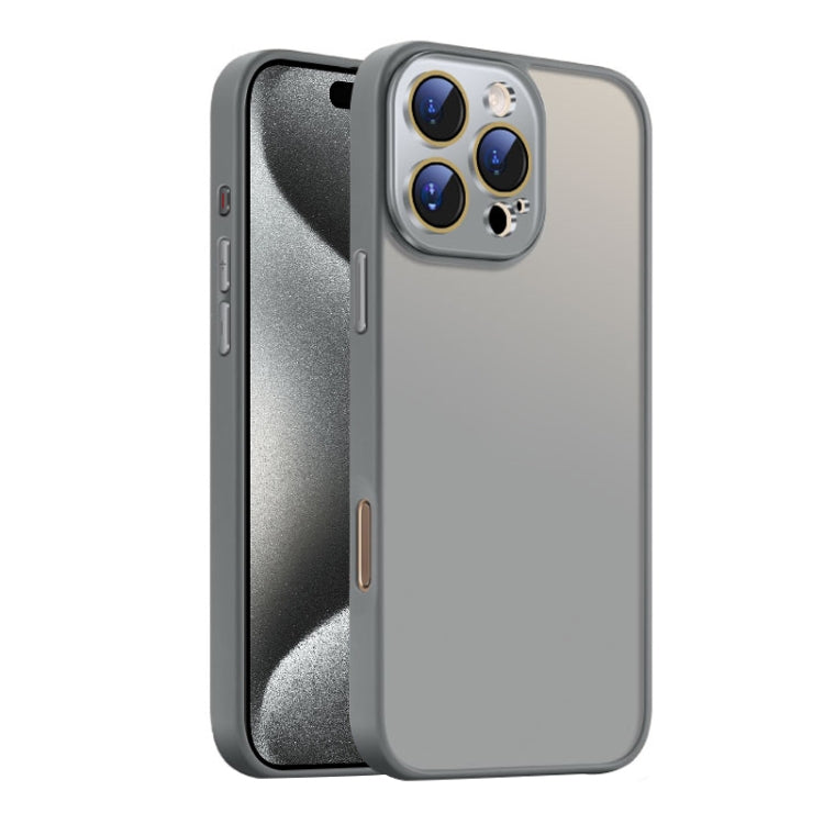 For iPhone 15 Pro Nano Semi-transparent Frosted Skin Feel Phone Case