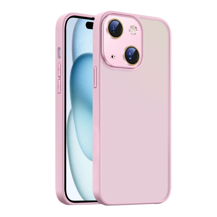 For iPhone 15 Plus Nano Semi-transparent Frosted Skin Feel Phone Case