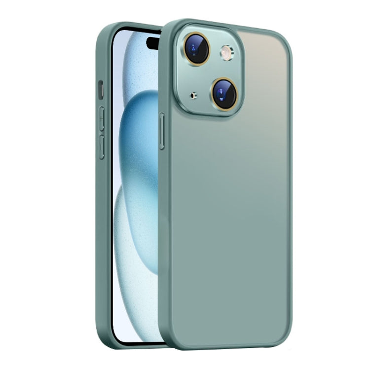 For iPhone 15 Plus Nano Semi-transparent Frosted Skin Feel Phone Case