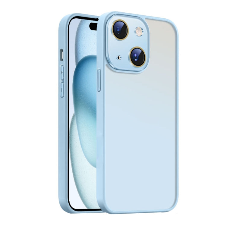 For iPhone 15 Plus Nano Semi-transparent Frosted Skin Feel Phone Case