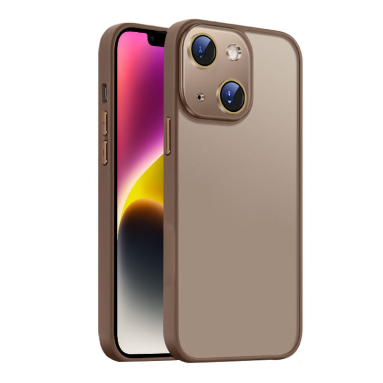For iPhone 14 Nano Semi-transparent Frosted Skin Feel Phone Case