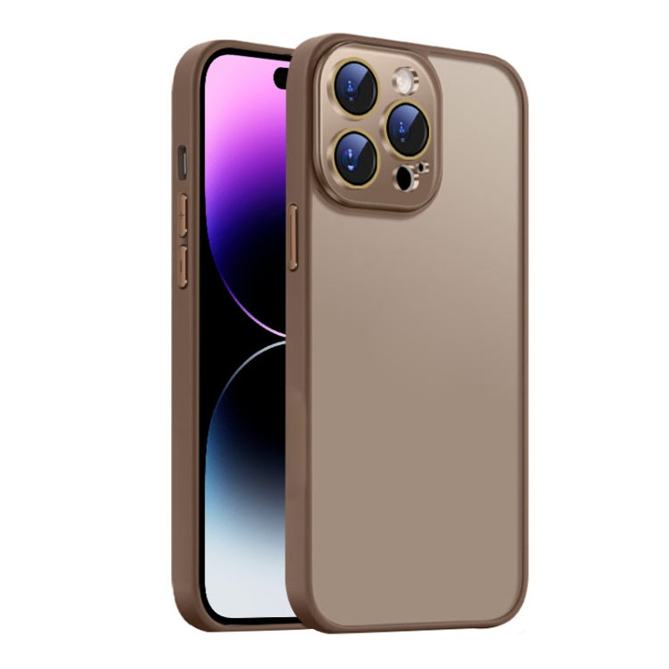 For iPhone 14 Pro Nano Semi-transparent Frosted Skin Feel Phone Case