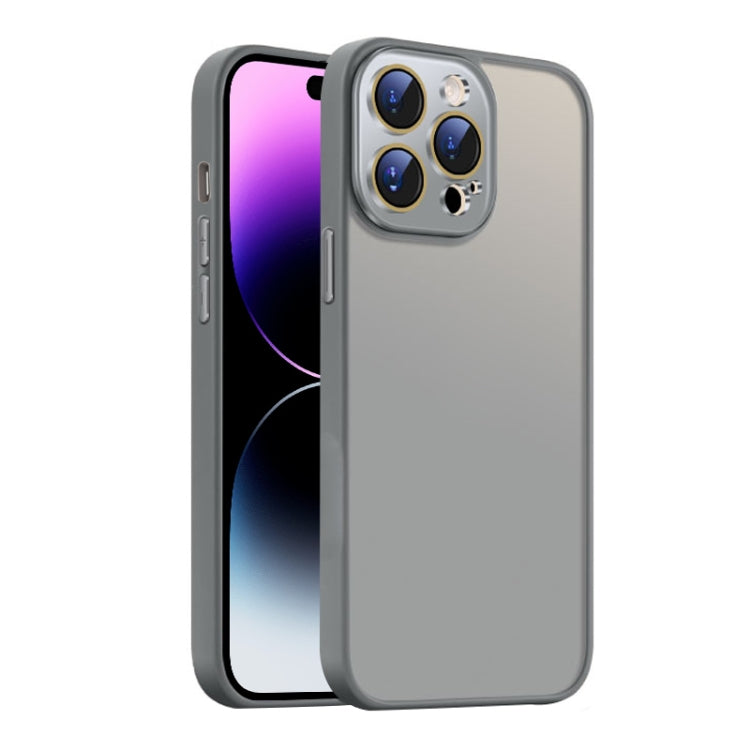 For iPhone 14 Pro Max Nano Semi-transparent Frosted Skin Feel Phone Case