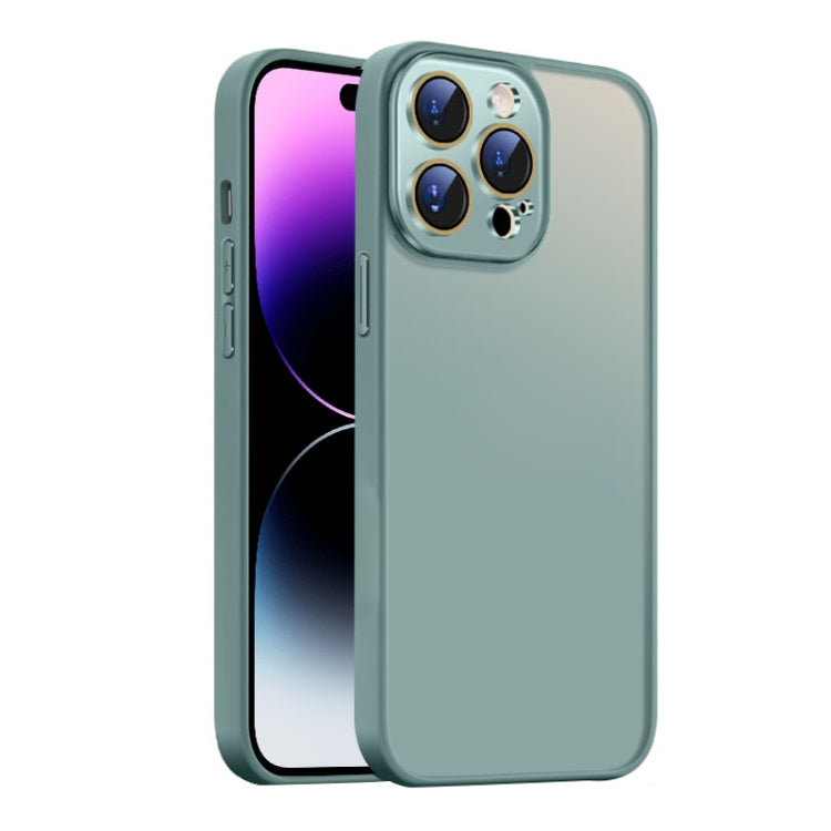 For iPhone 14 Pro Max Nano Semi-transparent Frosted Skin Feel Phone Case