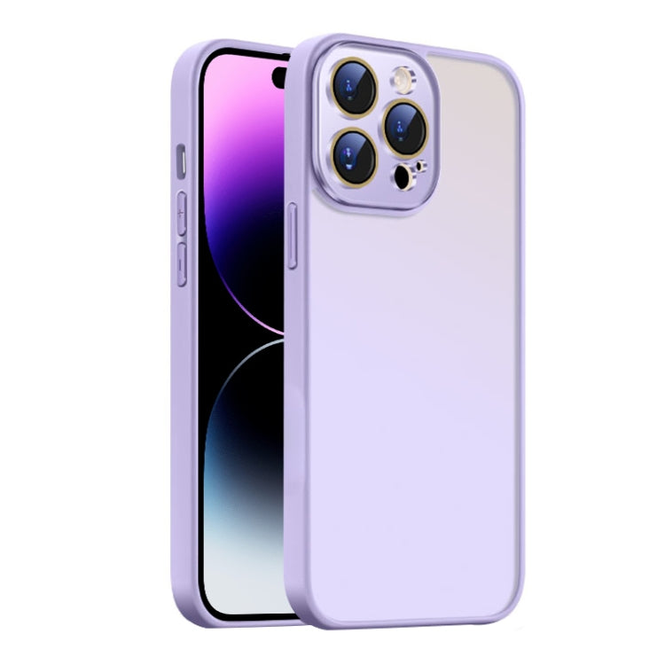 For iPhone 14 Pro Max Nano Semi-transparent Frosted Skin Feel Phone Case