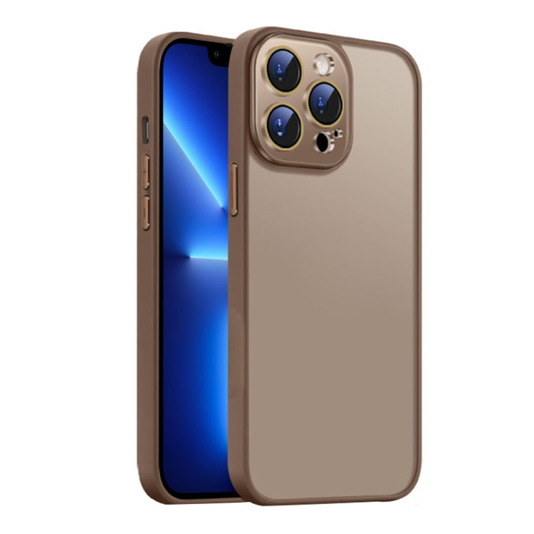 For iPhone 13 Pro Max Nano Semi-transparent Frosted Skin Feel Phone Case