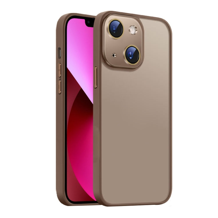 For iPhone 13 Nano Semi-transparent Frosted Skin Feel Phone Case
