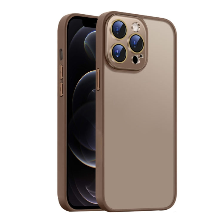 For iPhone 12 Pro Max Nano Semi-transparent Frosted Skin Feel Phone Case