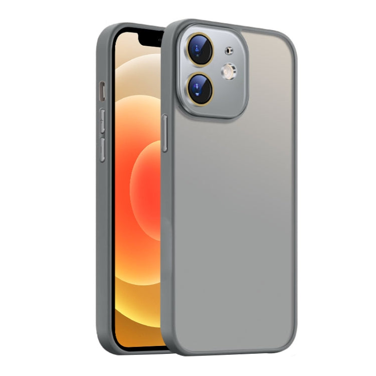For iPhone 12  Nano Semi-transparent Frosted Skin Feel Phone Case