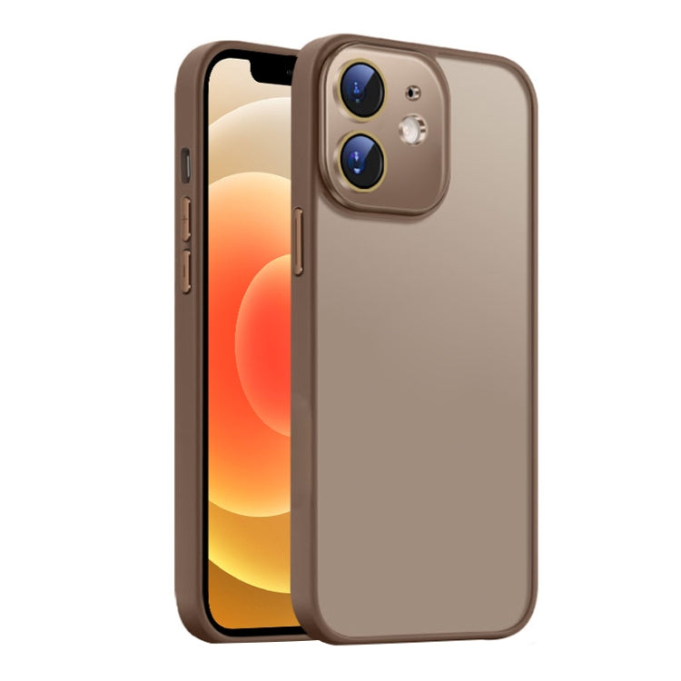 For iPhone 12  Nano Semi-transparent Frosted Skin Feel Phone Case