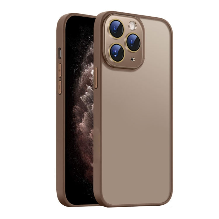 For iPhone 11 Pro Max Nano Semi-transparent Frosted Skin Feel Phone Case