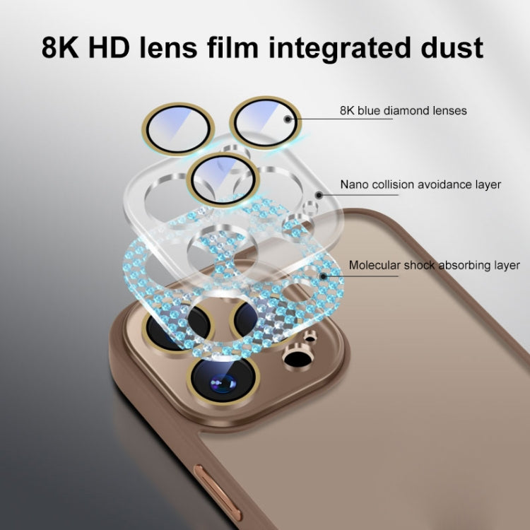 For iPhone 14 Nano Semi-transparent Frosted Skin Feel Phone Case