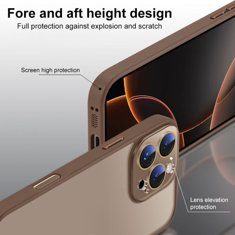 For iPhone 15 Pro Nano Semi-transparent Frosted Skin Feel Phone Case