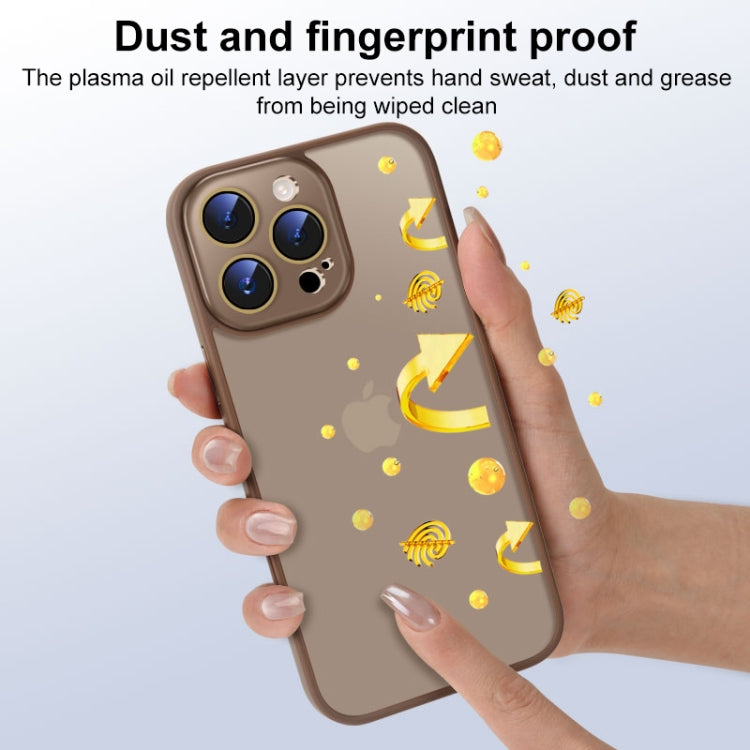 For iPhone 14 Pro Max Nano Semi-transparent Frosted Skin Feel Phone Case