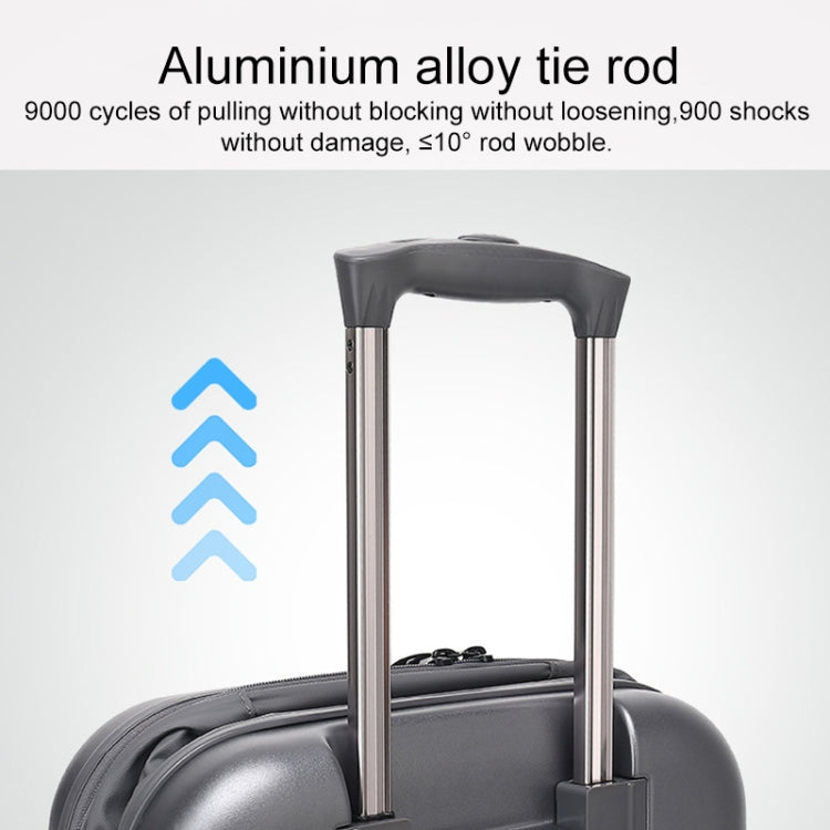 24 inch Foldable Portable Universal Wheel Trolley Luggage Suitcase, with TSA Combination Lock