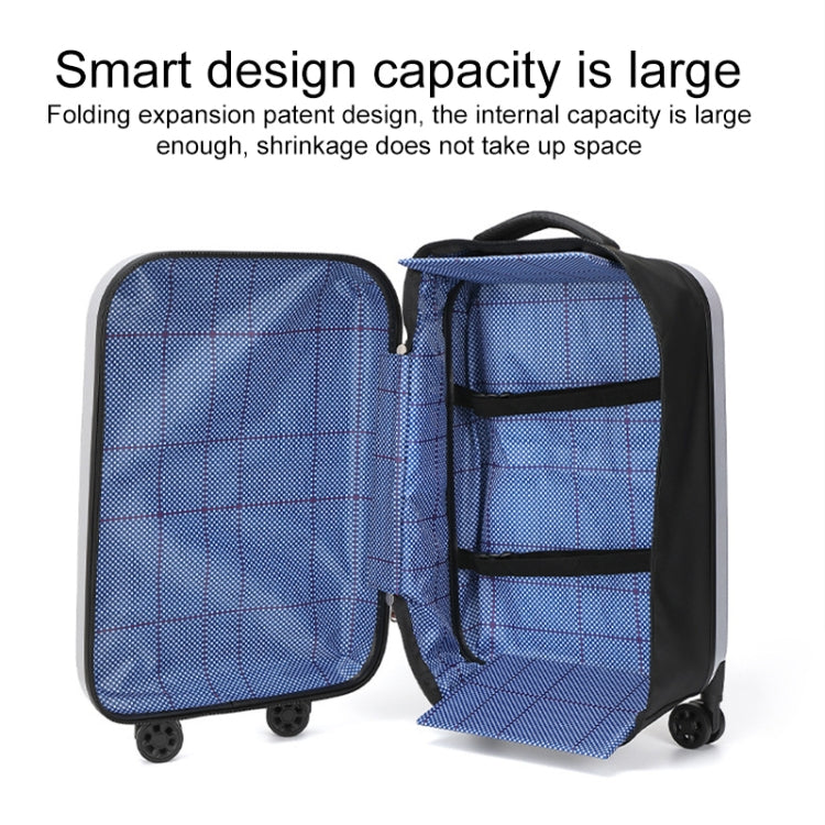 20 inch Foldable Portable Universal Wheel Trolley Luggage Suitcase, with Combination Lock