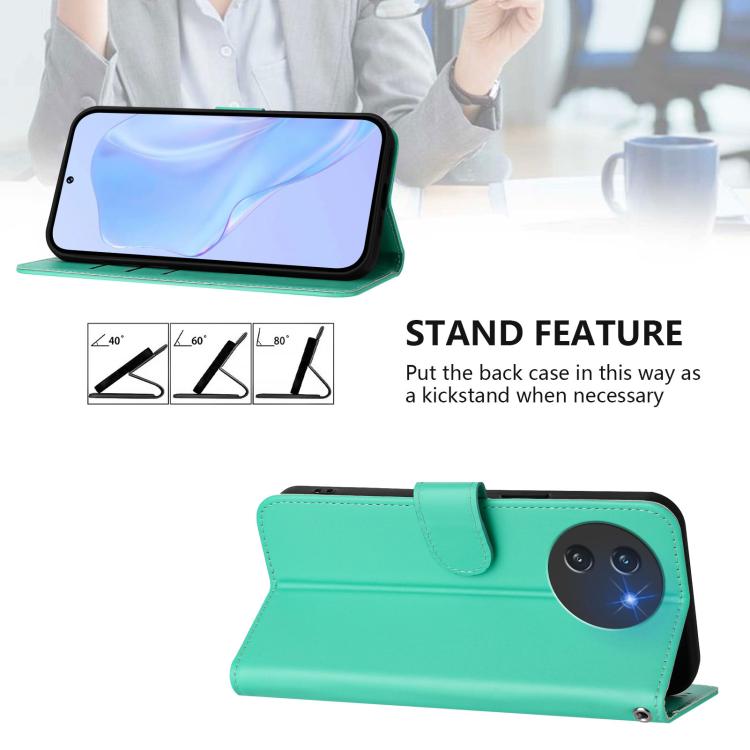 For Doogee Note 59 / Note 59 Pro Skin Feel Solid Color Leather Phone Case with Lanyard