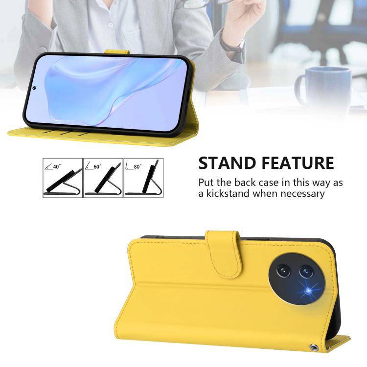 For Doogee Note 59 / Note 59 Pro Skin Feel Solid Color Leather Phone Case with Lanyard