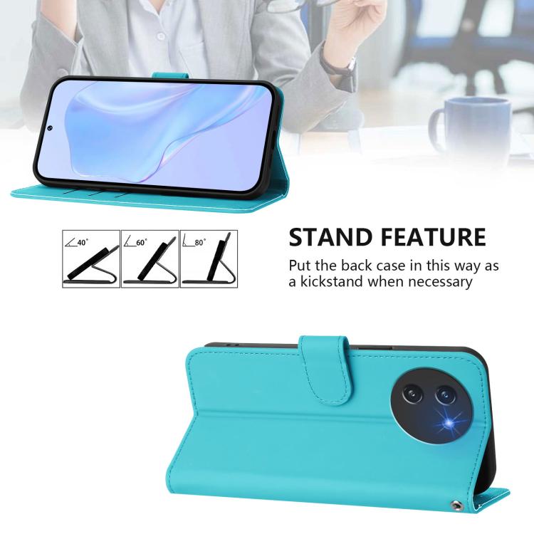 For Doogee Note 59 / Note 59 Pro Skin Feel Solid Color Leather Phone Case with Lanyard