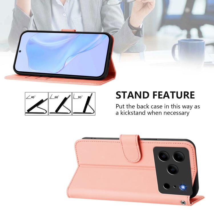 For Doogee Note 56 / Note 56 Pro Skin Feel Solid Color Leather Phone Case with Lanyard