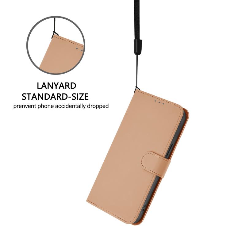 For Doogee Note 56 / Note 56 Pro Skin Feel Solid Color Leather Phone Case with Lanyard