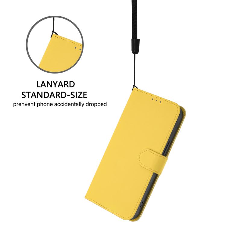 For Doogee Note 56 / Note 56 Pro Skin Feel Solid Color Leather Phone Case with Lanyard