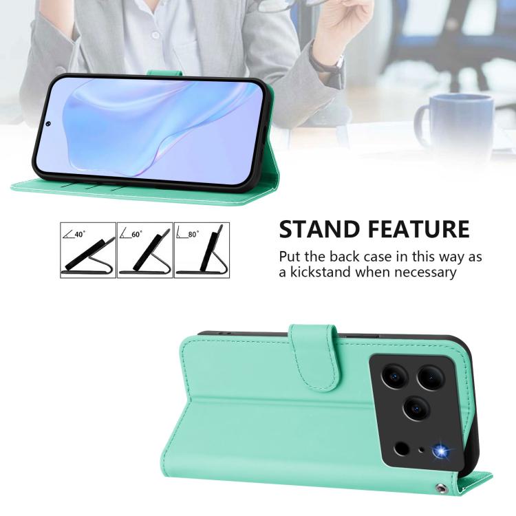 For Doogee Note 56 / Note 56 Pro Skin Feel Solid Color Leather Phone Case with Lanyard